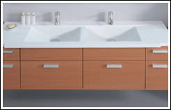 Badmöbel, Badeinrichtungen, Badezimmereinrichtungen, Fliesen