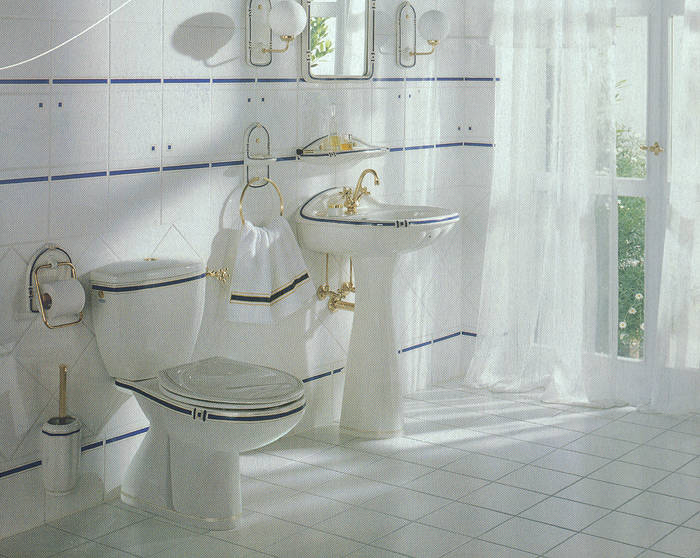 Badmöbel, Badeinrichtungen, Badezimmereinrichtungen, Fliesen