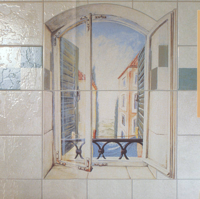 Badmöbel, Badeinrichtungen, Badezimmereinrichtungen, Fliesen