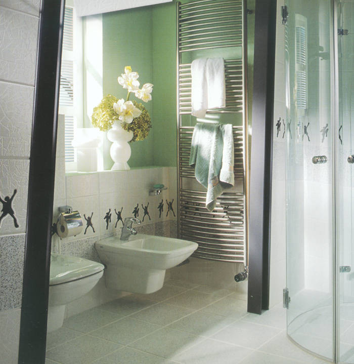 Badmöbel, Badeinrichtungen, Badezimmereinrichtungen, Fliesen