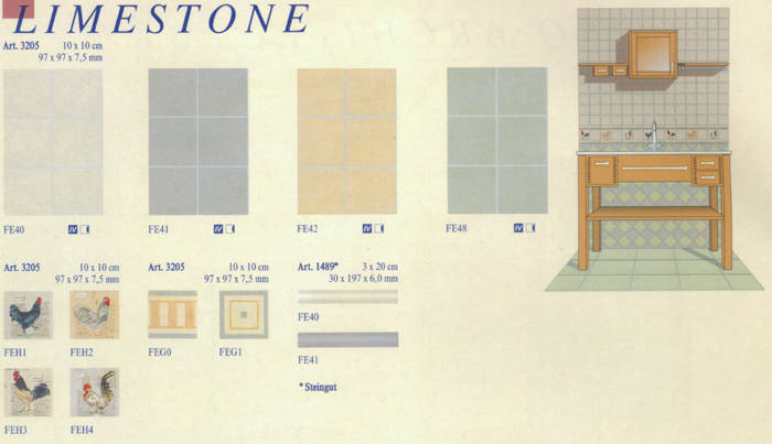 Badmöbel, Badeinrichtungen, Badezimmereinrichtungen, Fliesen